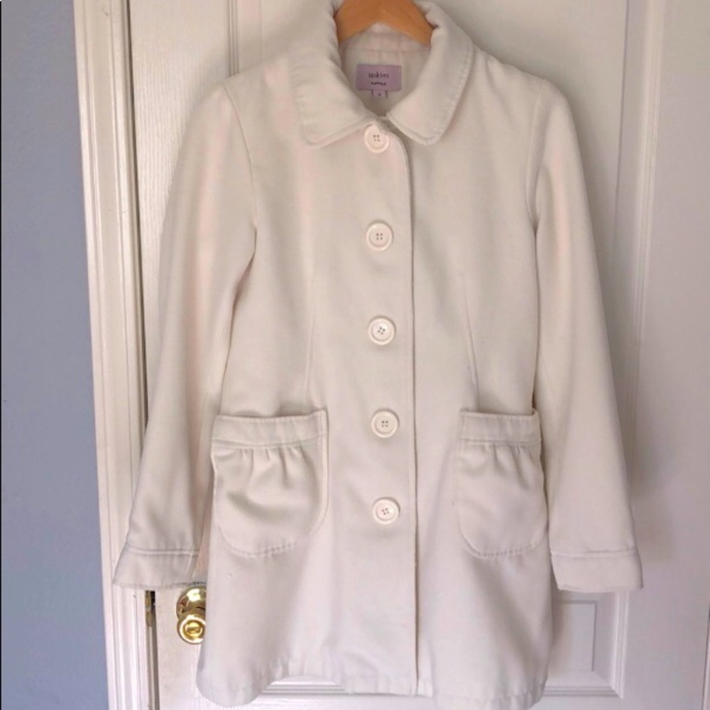 White pea coat from Nordstroms.